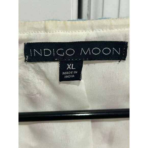 Indigo Moon Embroidered Ruffle Jacket Multicolor Sz XL Embellished Beaded Artsy - Picture 6 of 10